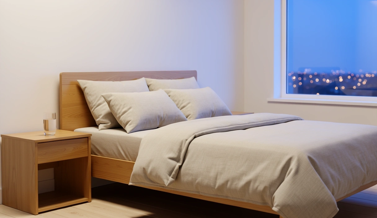 Entorno de sueño freso y equilibrado